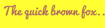 Image with Font Color B56C60 and Background Color FFFF33